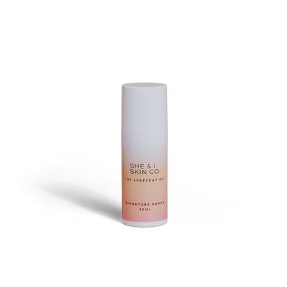 She & I Skin Co. "The Everyday Oil," 30ml, a versatile oil for daily hydration and radiance.